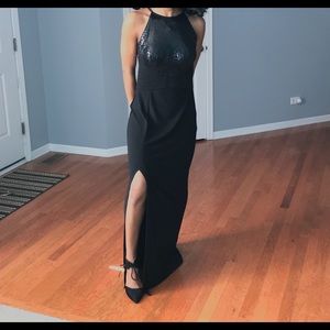 Black Maxi Prom Dress